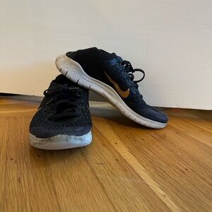 Nike Black and Gold Women's Sneakers